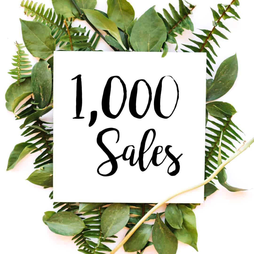 1,000 Etsy Sales